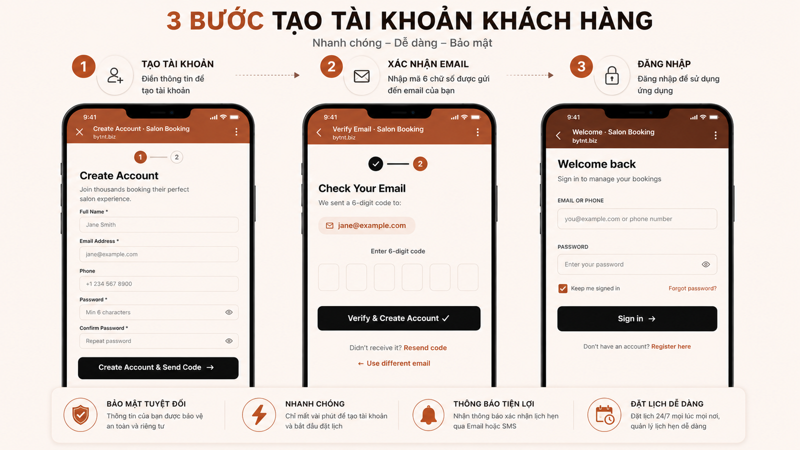 3 bước đơn giản để tạo tài khoản thành viên